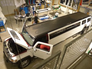 Car Wrapping Hummer Limousine